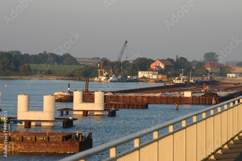 Foto: Bau der Rügenbrücke 07. Oktober 2005 Bau der Rügenbrücke 07. Oktober 2005