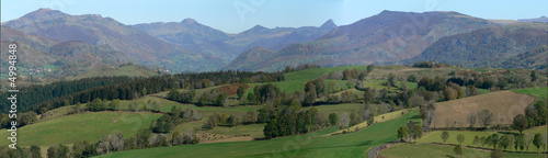 Paysage des volcans d'auvergne