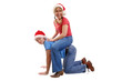 Piggy-back riding