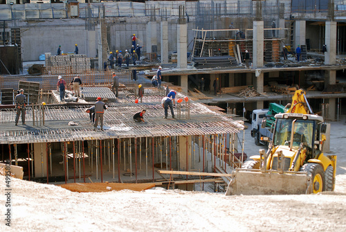 construction site and bulldozzer