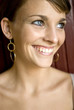 blue eyed woman smiling