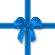 blue gift, ribbon, bow