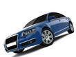 Blue Business-Class Car Blue Business-Class Car