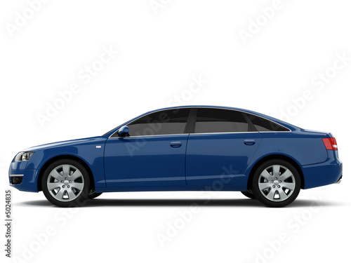 Blue Business-Class Car