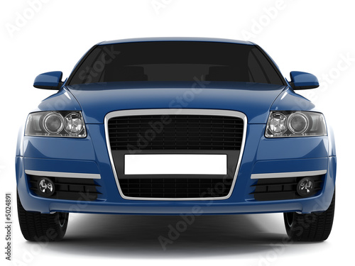 Blue Business-Class Car Blue Business-Class Car