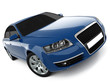 Blue Business-Class Car Blue Business-Class Car