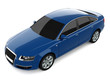 Blue Business-Class Car Blue Business-Class Car