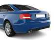 Blue Business-Class Car Blue Business-Class Car