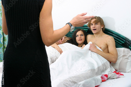 Paar im Bett