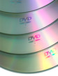 Many CD's isolated on the white background