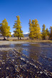 Aktru river over Kuraiskaya steppe