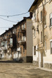 Block of flats from the communist era, Korce city