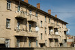 Block of flats from the communist era, Korce city