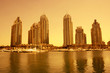 Dubai Marina during sunset Dubai Marina during sunset