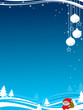 abstract blue christmas design with santa