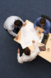 architects talking about blueprints