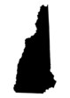 map of New Hampshire, USA