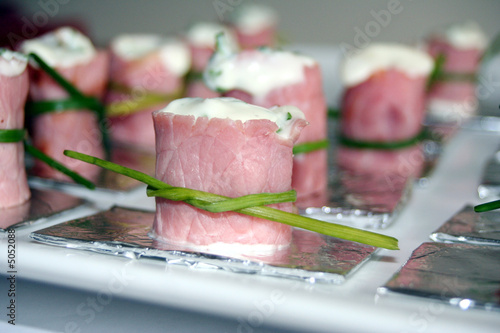 mise en bouche jambon