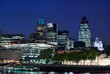 wide angle view of the city of london