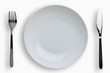 Place setting with clipping path Place setting with clipping path