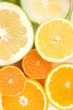 Tropical fruits background