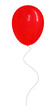 red ballon isolated on white