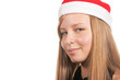 Santa girl close-up
