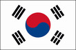 Drapeau de la Corée du Sud Drapeau de la Corée du Sud