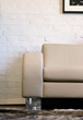 Leather Sofa and Brick Wall
