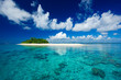 Tropical island vacation paradise