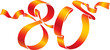 Illustration: red 80 number red 80 number