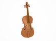 Baroque Violin Front 20 Degrees Computer Generated