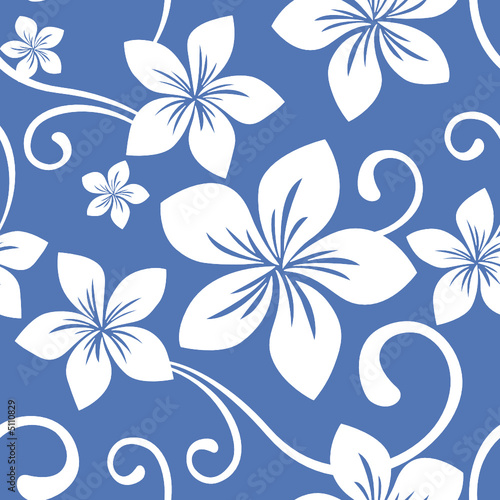 hawaiian islands vector. Seamless Blue Hawaii Pattern