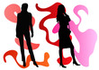 female silhouettes female silhouettes