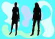 female silhouettes female silhouettes