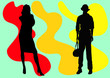 female silhouettes female silhouettes