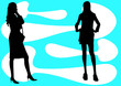 female silhouettes female silhouettes