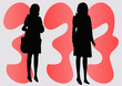 female silhouettes female silhouettes