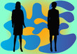 female silhouettes female silhouettes