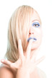 Blaue Augen und Lippen 6