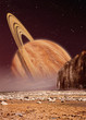 saturne vu de Titan