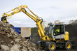 digger, bulldozer excavating