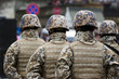 Soldiers at the Military parade Soldiers at the Military parade