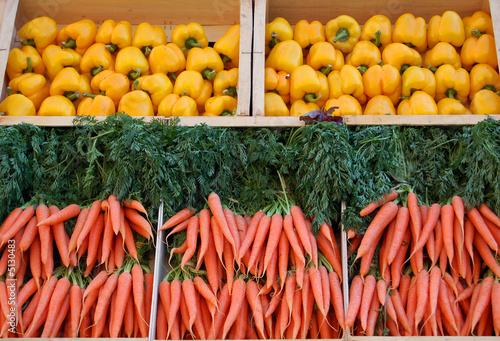 Photo: carottes et poivrons carottes et poivrons
