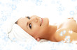 happy spa with snowflakes happy spa with snowflakes