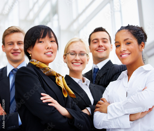Multi-ethnic business group