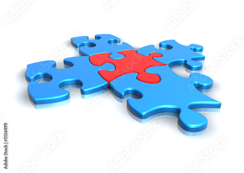5 puzzle teile