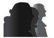 vector three people