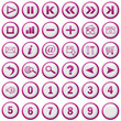 pink menu buttons