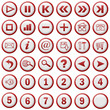 red menu buttons